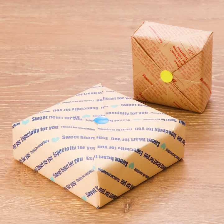 ラッピング方法合わせ包み「正方形」☆ラッピングの魔法☆ ～深谷できらめく埼玉センター～