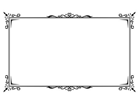 大理石のフレーム豪華な飾り枠背景イラスト。透過PNG：イラスト無料