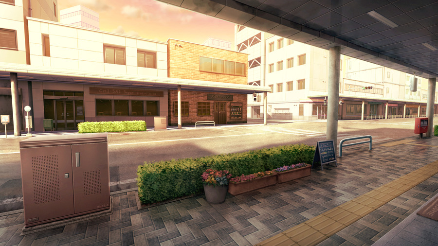 田舎の商店街イラスト - No: 22134616無料イラスト・フリー素材なら「イラストAC」