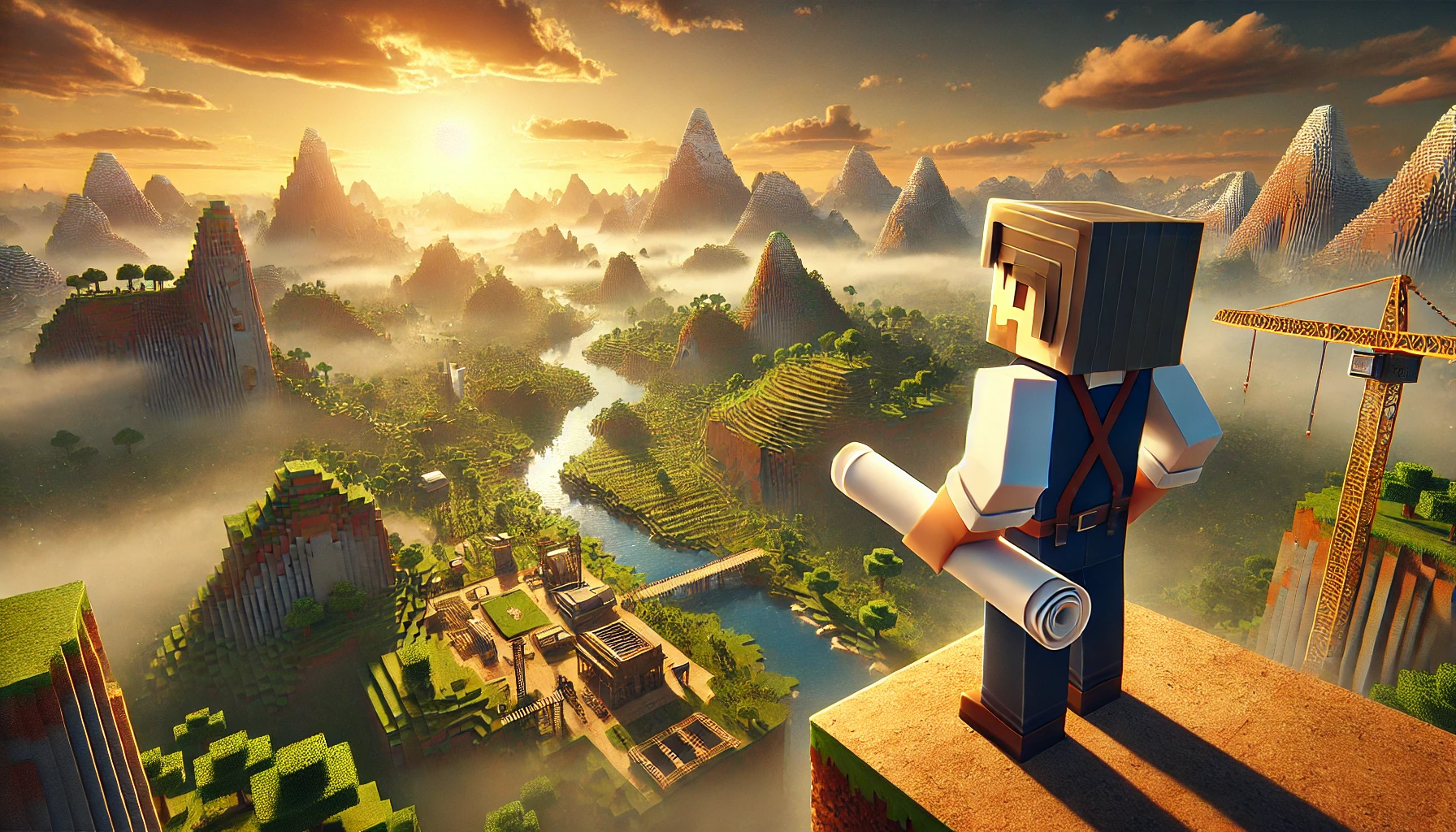 ガラスの中にお城を建築する方法