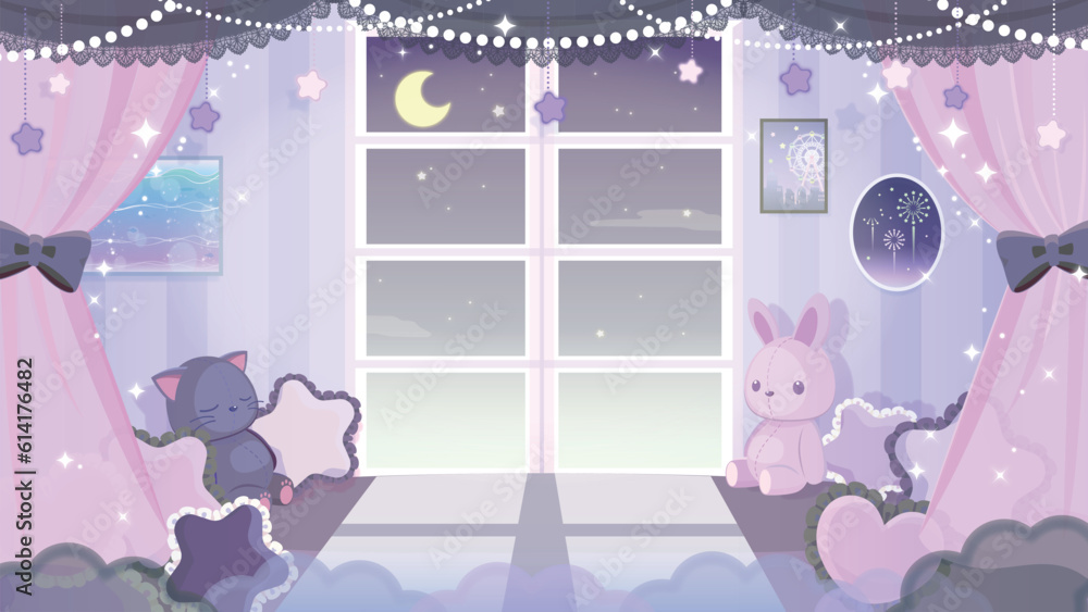 動く背景VTuber向け ピンク·動くライブ背景「𝙇𝙊𝙑𝙀 𝙂𝘼𝙈𝙀🕹️」地雷系配信部屋♡背景素材 - 將有喜事 -BOOTH