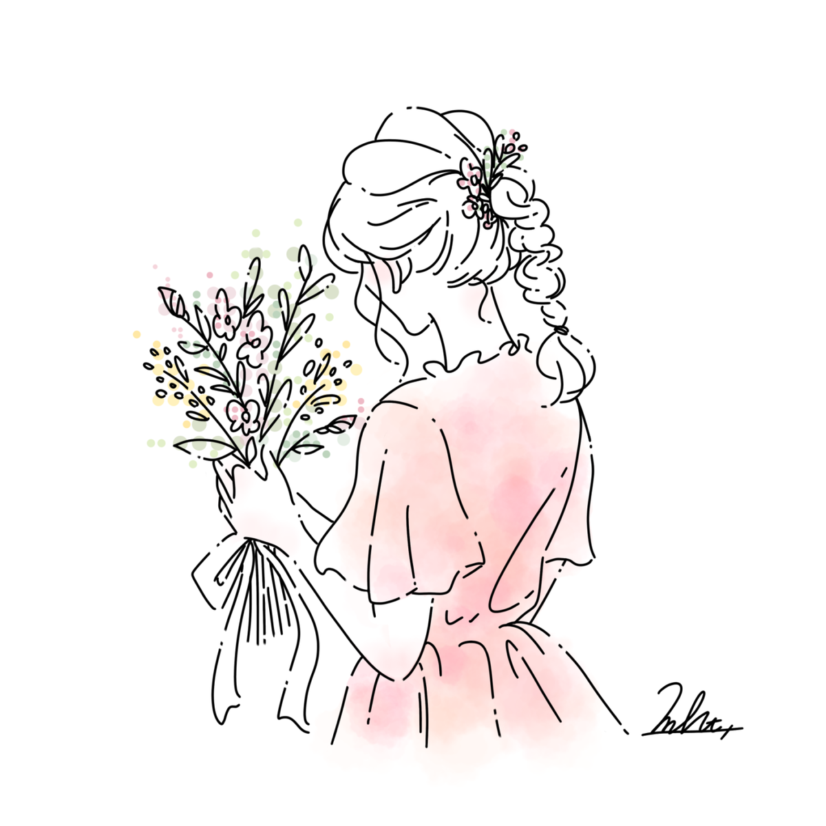 韓国風 LINE アイコンイラスト・フリー素材なら「シンテリ」