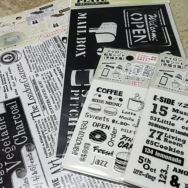 100均の転写シールにお任せ♪失敗知らずでアレンジ上手に RoomClip mag
