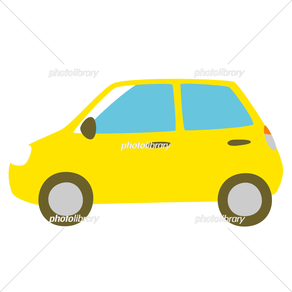 車の赤い車の側面図 イラスト フリー素材AI無料ダウンロード - Pikbest