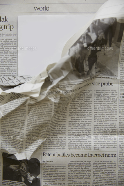 フリーイラストNEWSと書かれた新聞パブリックドメインQ：著作権フリー画像素材集