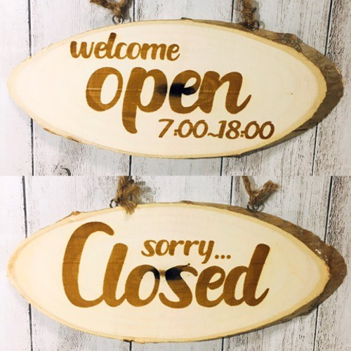 オープン クローズ 看板 OPEN CLOSED プレート おしゃれ アイアン カフェ お店 店舗 ショップ スタイリッシュなアイアンサインプレートaks7717ギギliving