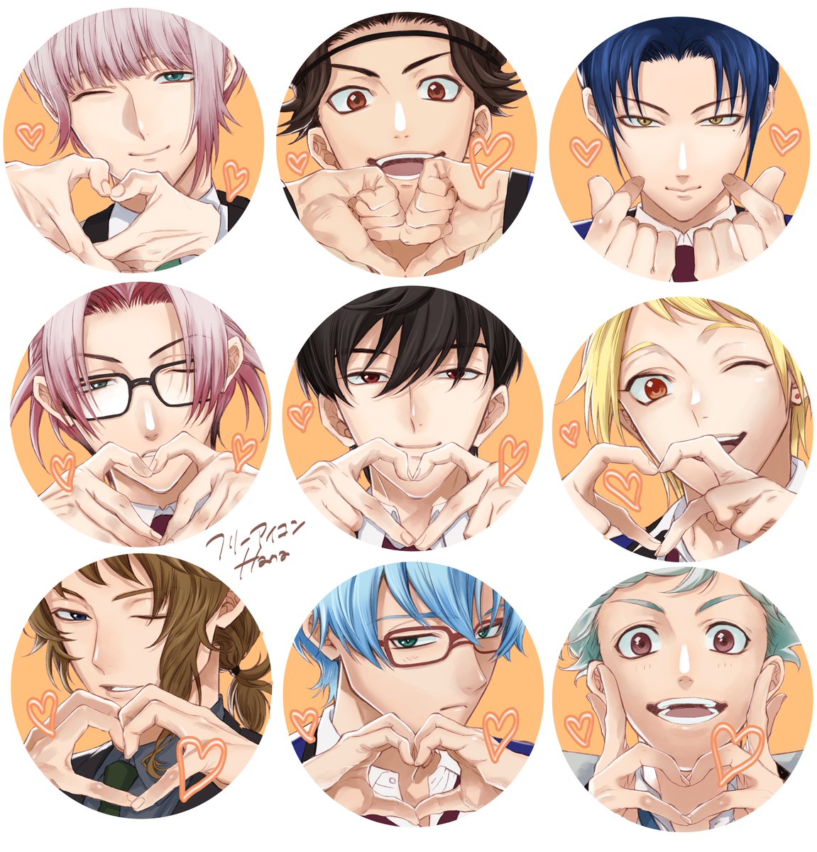 男キャラアイコン描きます 男キャラのみ！顔〜肩までのアイコン制作します！ココナラ