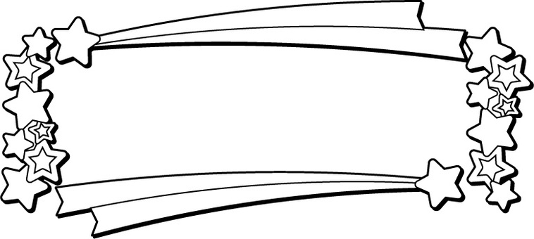 透過・手書きのバラのフレーム枠 シンプルかわいい手描き白黒モノクロ飾り枠：イラスト無料