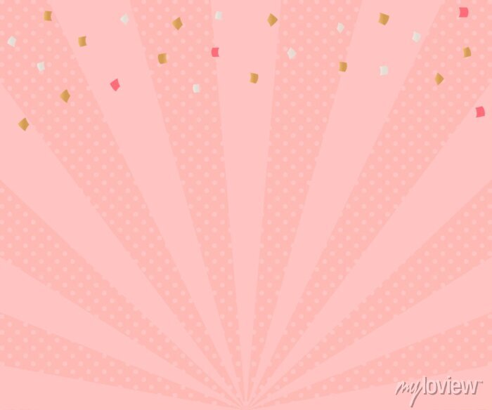 Vetor シンプルで使いやすい水玉模様の背景 - かわいいバナー素材 - 16:9 do StockAdobe Stock