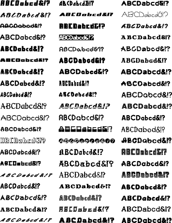 数字フォント 現代的な幾何学模様のクラシックなスタイルの数字のフォントPremiumベクトル素材