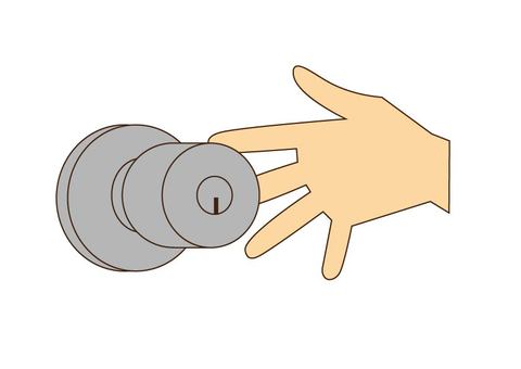 フリーイラストドアノブパブリックドメインQ：著作権フリー画像素材集