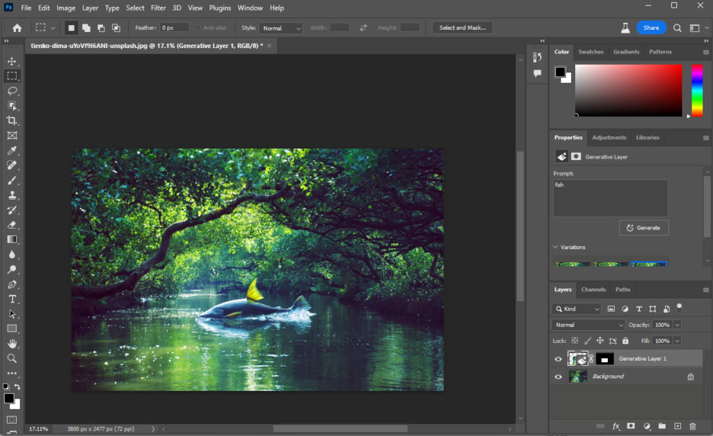 PhotoshopのAI「生成塗りつぶし」の使い方・簡単基本技│CGDOORphotoshop