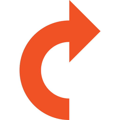 カーブして上昇する短い矢印 編集可能なフリー素材みりんの矢印素材