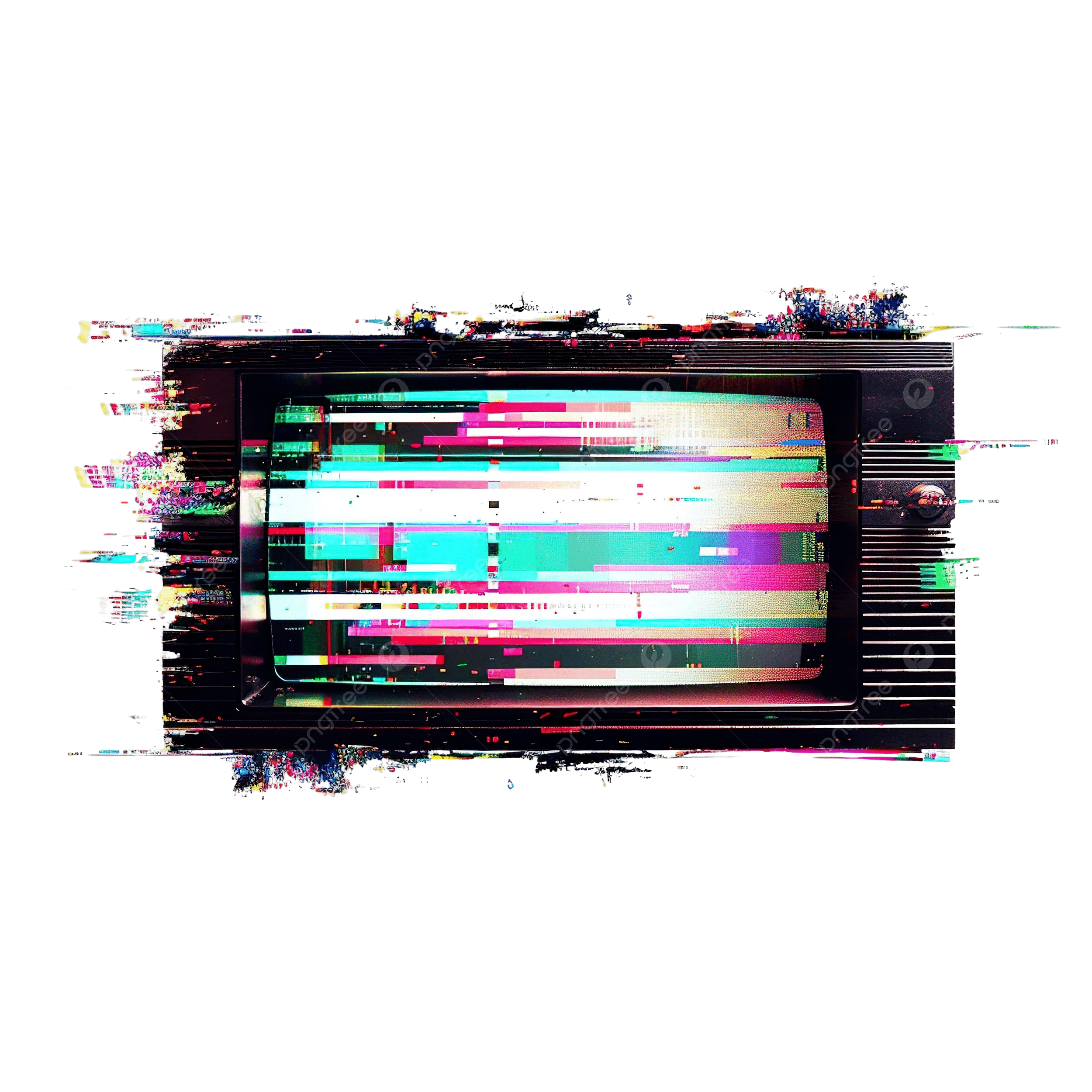 APNG素材 グリッチ入り街灯 黒背景+白透過- アンリアルシステムズ - BOOTH