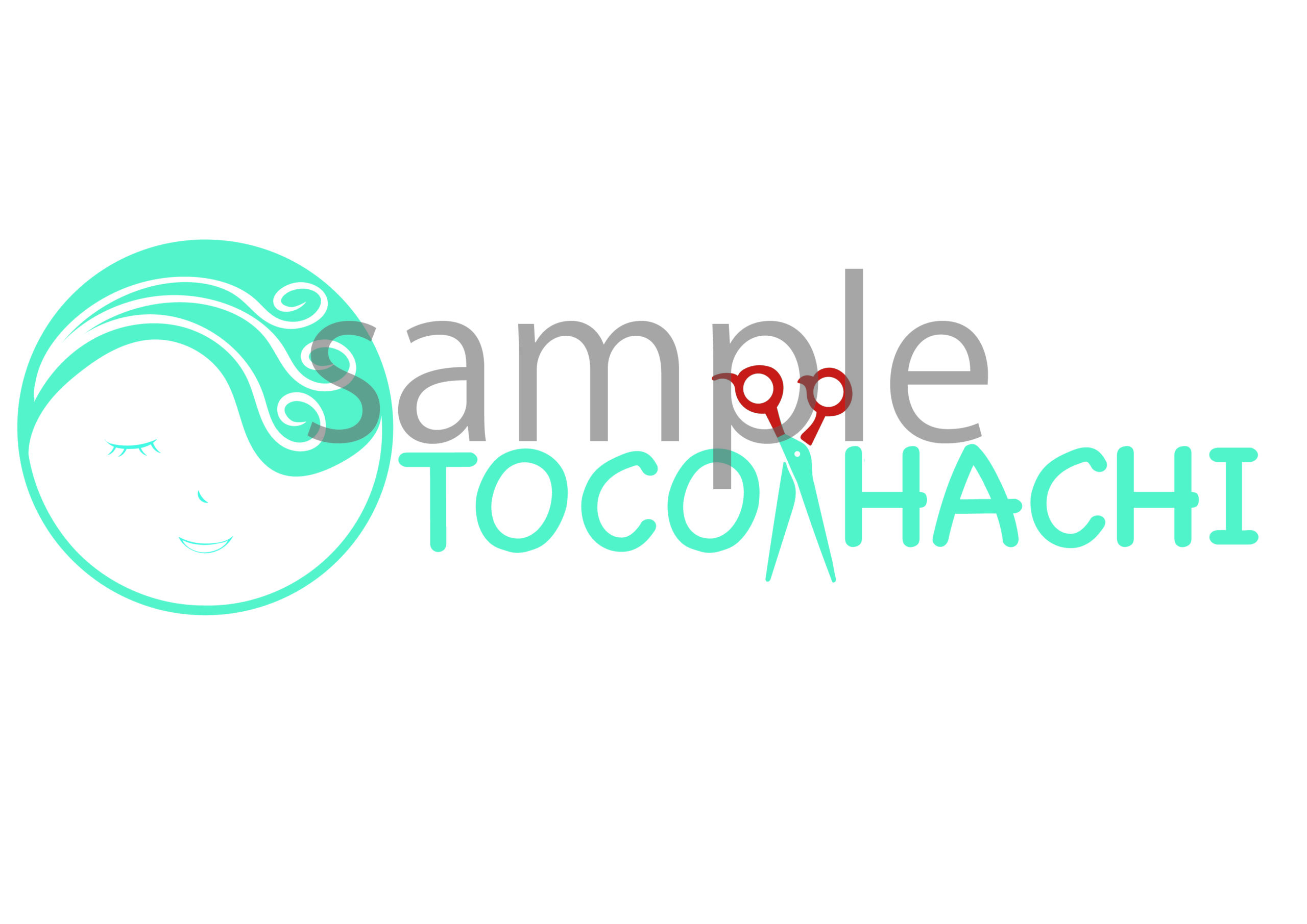 訪問美容サービス ロゴマーク - 看板デザイン・制作・施工のメイク広告