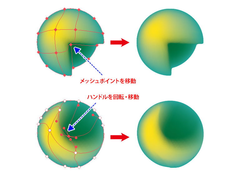 Adobe Illustrator グラデーションメッシュを元のパスに戻す方法 – クリエイター丙