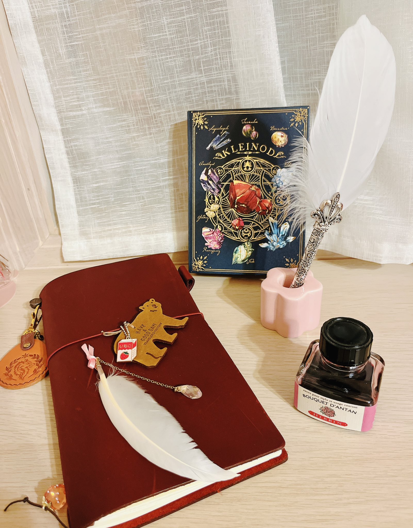 羽根ペン - ディップインク羽ペンセット + ペン先 5 本、ギフトパッケージ入りCool Mania