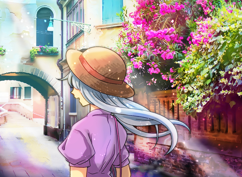 photoshop 風景写真をイラスト・アニメ風に加工するヱノプルギスの夜