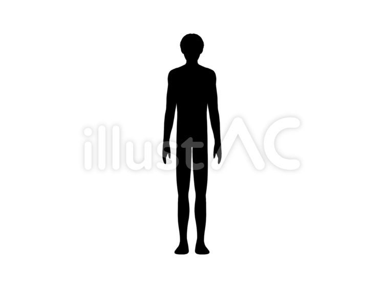 キャラクターフリー素材 ぼーっとする悪い人 シルエット のイラスト FREEILLUSTRATIONS かわいい無料イラスト素材なら「ポンコツイラストクラブ」