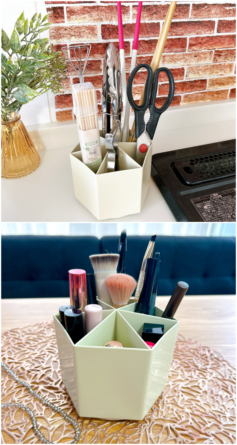 試してみた セリア 仕切り付きペンスタンドのリアルな口コミ・レビューLIPS