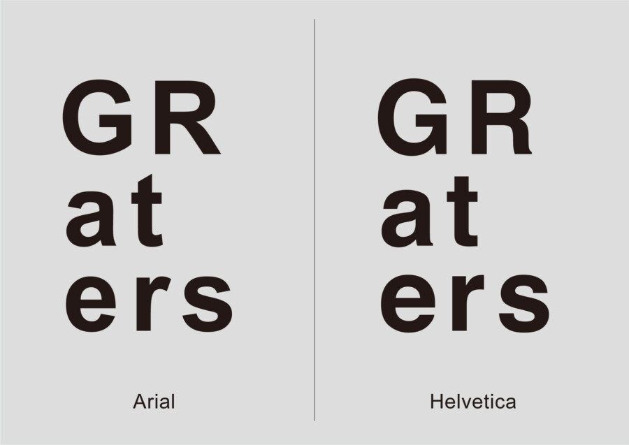 コモディティ的デジタル書体 エイリアル Arial についてASOBOAD