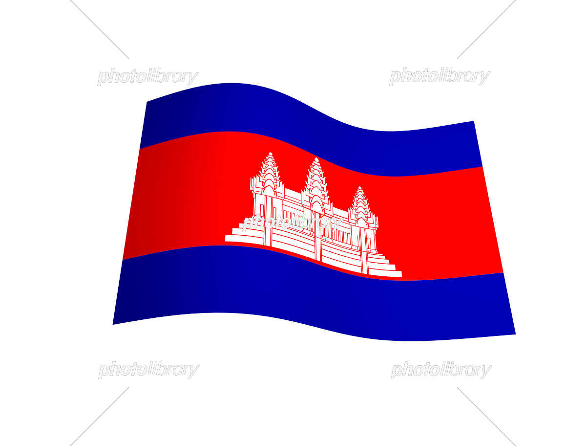 カンボジアラウンドカントリーフラッグ。円形のカンボジアのクメール国旗。カンボジア王国サークルシェイプボタンバナー。EPSベクトルイラスト。のイラスト素材・ベクター Image 180051549