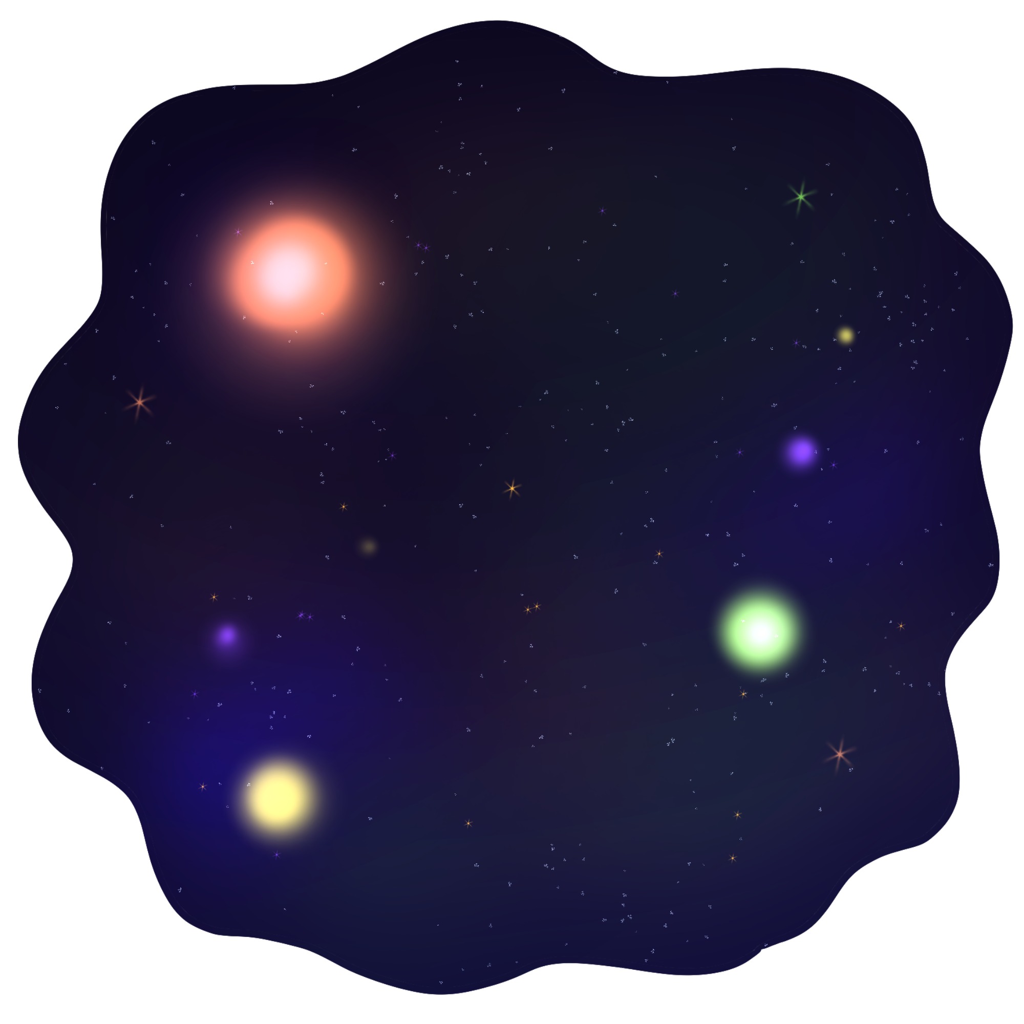 無料イラスト＆背景画像素材！SF宇宙＆キラキラきれいな星と惑星「Free! Illustlation &くりえいてぃぶ」