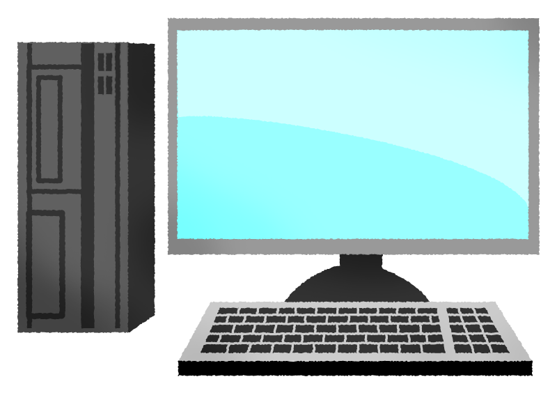 デスクトップPC 家電 の素材商標利用可能な無料の素材サイト買取イラストドットコム