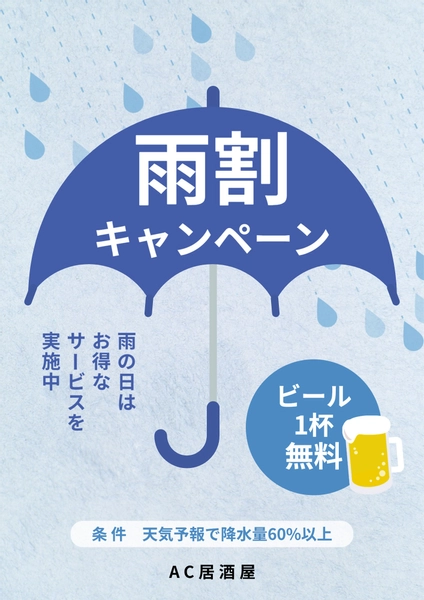 シンプルで爽やかで爽やかな夏のポスターデザインイラストテンプレート素材PSDダウンロード