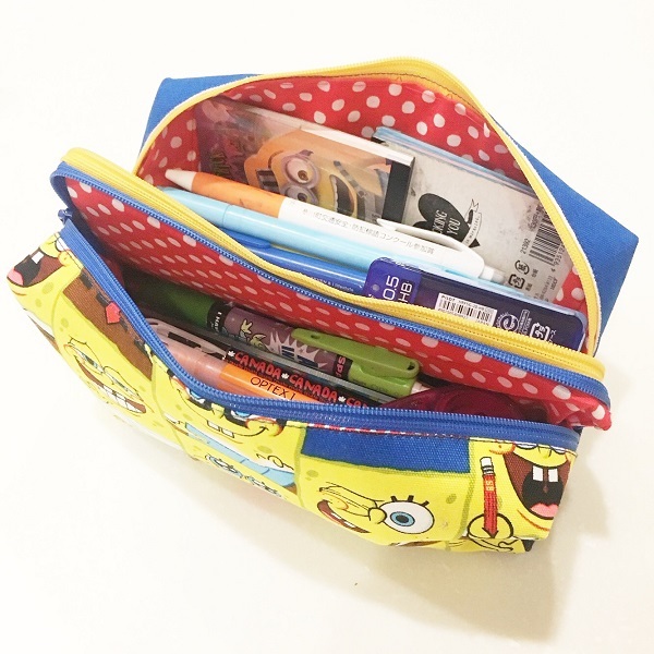 期間限定*無料PDF型紙 20cmファスナーポーチの作り方①レクタングル型既製品に負けない最高の手作り服