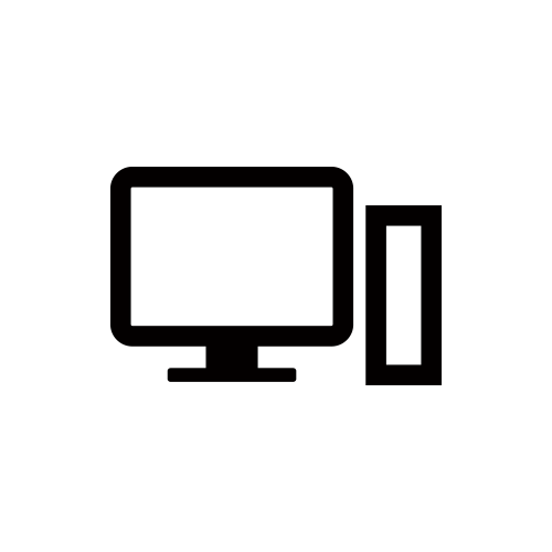 フリー素材パソコン部屋 5枚背景イラストみんちりえ