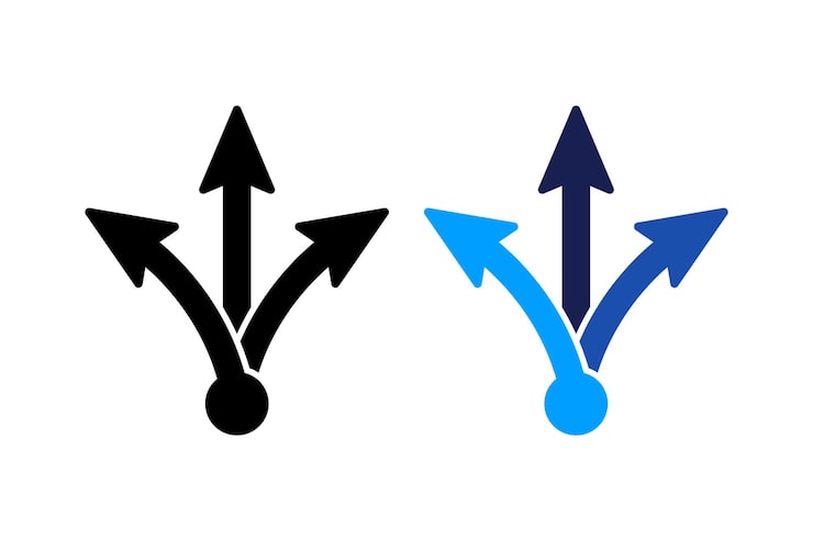 右左に向かう矢印のアイコンのイラスト素材107245415- PIXTA