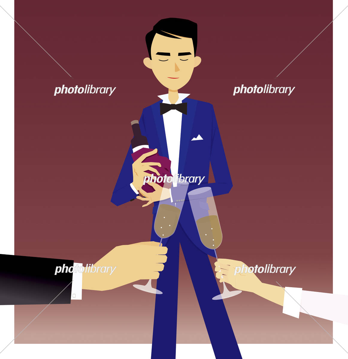 お給仕セット 小 ノンスリップ 九谷焼 山水今ならおしぼりセットをプレゼント ＫＮ-２０ ギフト