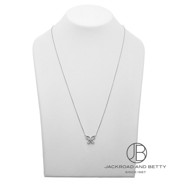 お買取りしました！ グラフ バタフライシルエット ダイヤモンドネックレス 750 K18WG ▻ 質ウエダ買取サイト