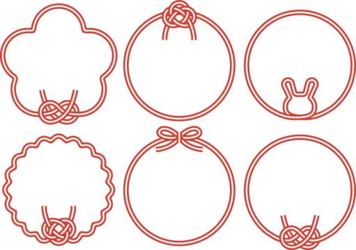 無料イラスト花結びの水引がかかったのし袋パブリックドメインQ：著作権フリー画像素材集