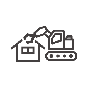 住宅メンテナンスのシルエット無料のAi・PNG白黒シルエットイラスト