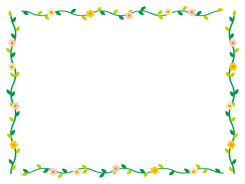 無料イラスト かわいいフリー素材集 フレームぽけっと手書き風のお家と雲のフレーム飾り枠イラスト