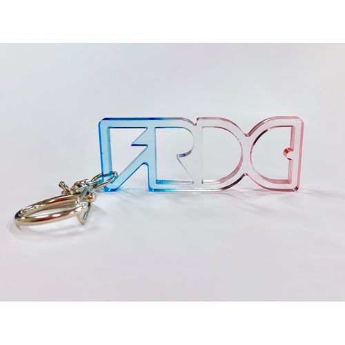 M15245 アクリルカラビナ 推し活 ハート型 アクリルキーホルダー グラデーションカラーアクリルカラビナ 約5.6×6.5cm 1ヶBeads&parts BASE2号店