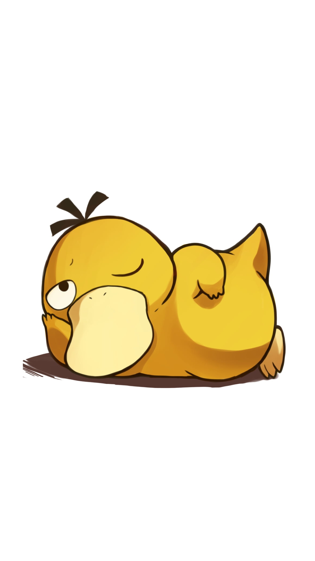 コダックとヤドンの楽しいダンスイラスト