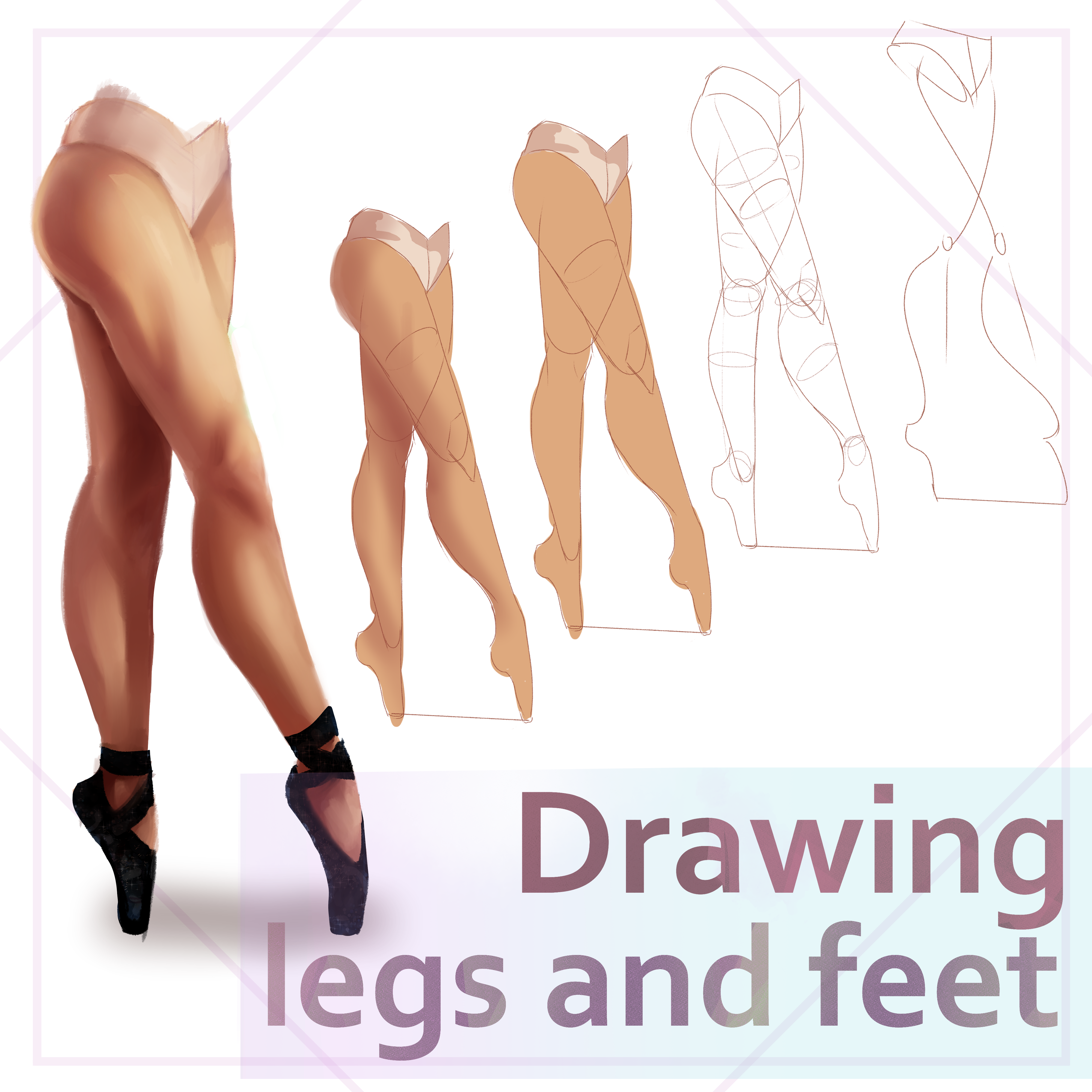 膝」の構造を理解して自然な表現を心がけよう美少女イラストのリアルな肌の塗り方 第9回 – PICTURES