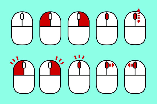 イラスト マウス クリック 右クリックのイラスト素材 - PIXTA