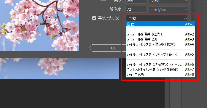 Photoshop画像の解像度とサイズの関係 再サンプルとは？techrooms テックルーム イラスト&クリエイティブ