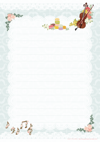 便箋テンプレート「カラフルな木の葉4」ダウンロードかわいい無料イラスト 印刷素材.net