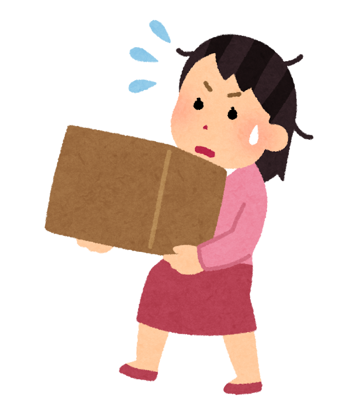 運ぶ 物体 荷物 - 人物イラスト無料素材