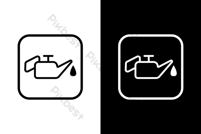 車のエンジン オイルのアイコンのイラスト素材・ベクター Image 84507199