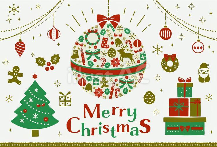 クリスマスカード 手描き イラスト素材6202414- フォトライブラリ