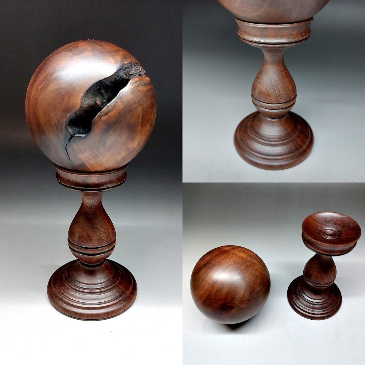 卓上旋盤用＜球＞削り出し手作りアタッチ