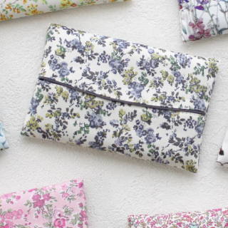 裏地付きバニティポーチ バッグ の作り方 無料型紙・２サイズnunocoto fabric