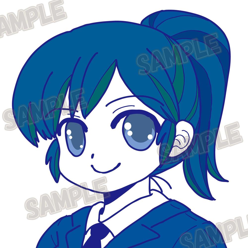 キラキラ女子高生風女の子アイコン – Unlimited -フリー素材サイト