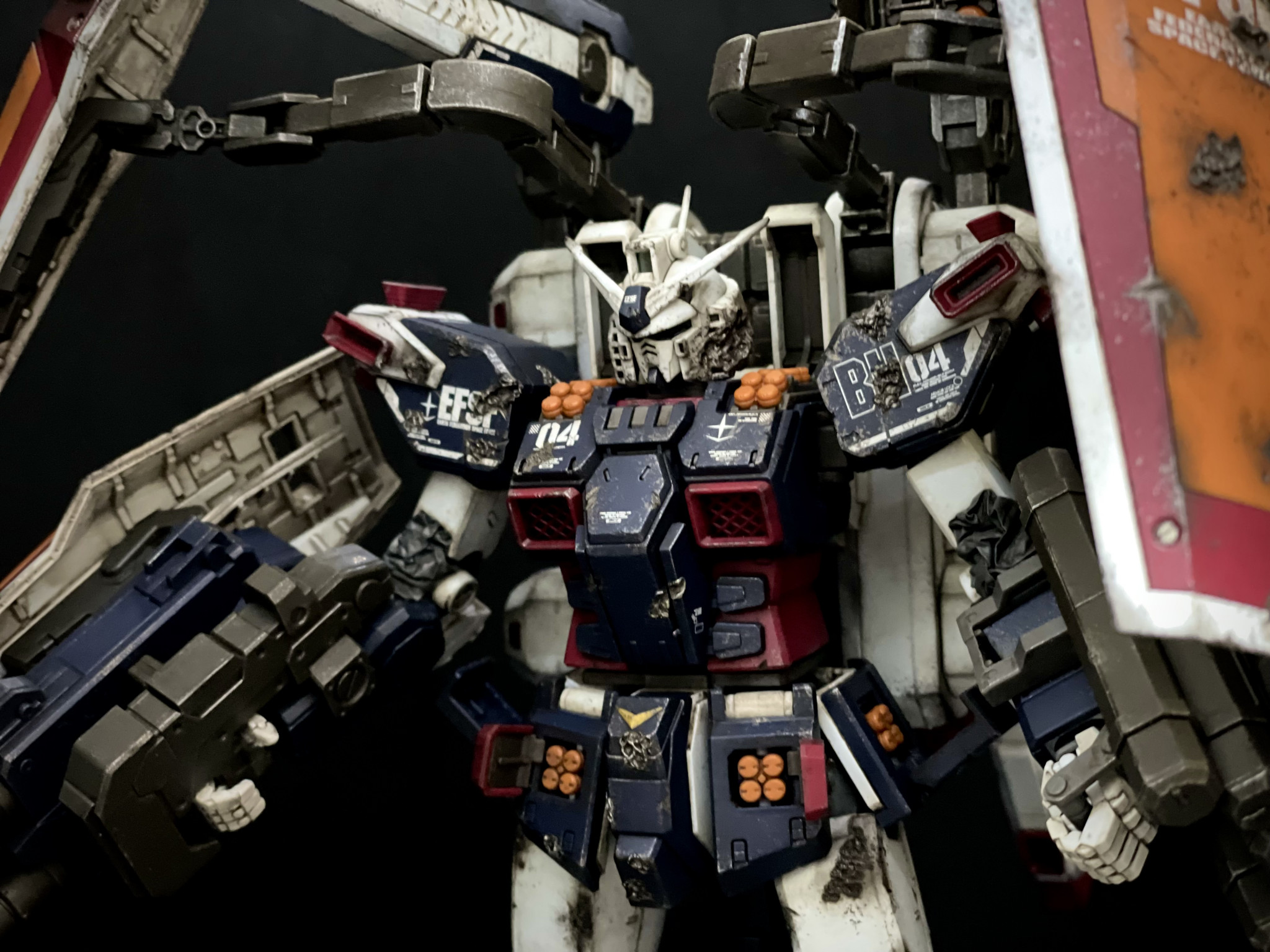 はんだごて買って、ダメージ加工してみた突撃炎斬剣さんのガンプラ作品ビルダーズノート